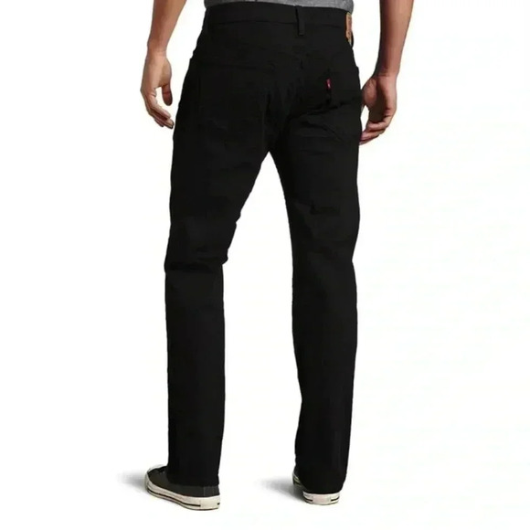 Levi’s Mens 559 Relaxed Straight Black Denim Jean Size 33x34 - Picture 2 of 16